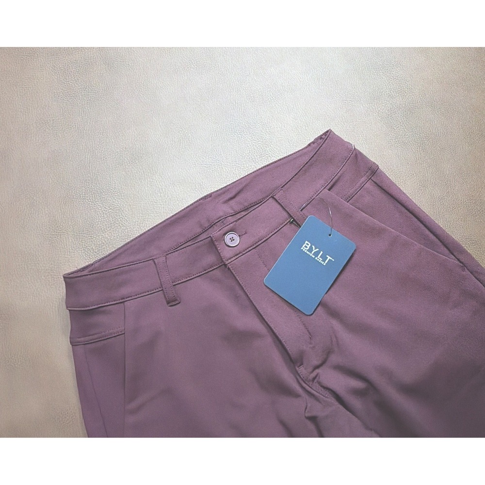 BYLT Everyday Pant 2.0 Mens 32x31 Performance Stretch Chino Golf Burgundy New!!
